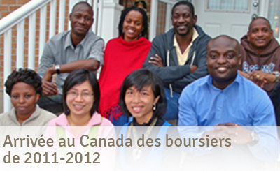 Arrivée au Canada des boursiers de 2011-2012